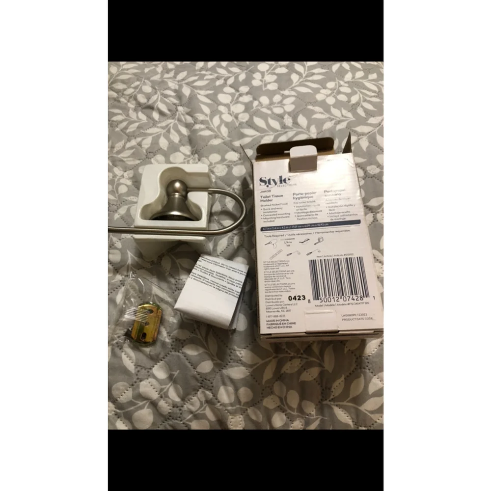 Toilet Tissue Holder Silver Bathroom Hardware